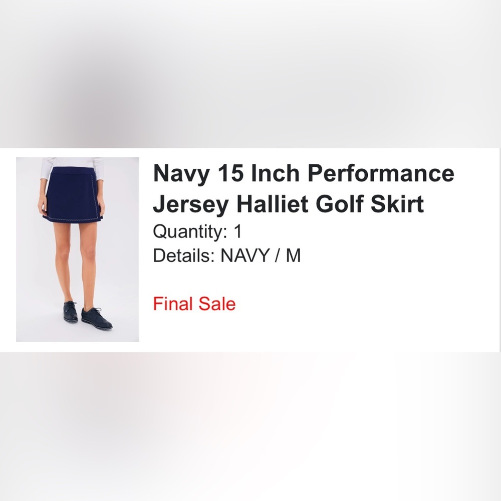 Tuckernuck Navy Golf Skirt NWT Size M